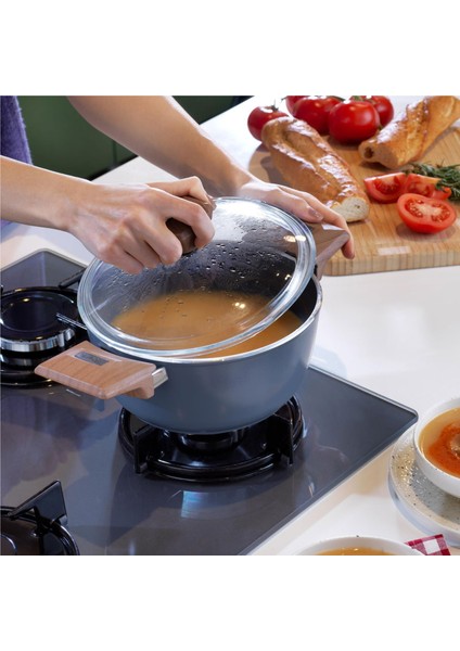 Fiesta Seramik Derin Tencere - Siyah / Açık Kahverengi - 24 cm modelleri