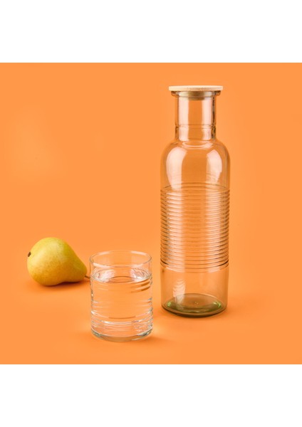 5 Parça Barrel Cam Su Seti - Yeşil fiyatları