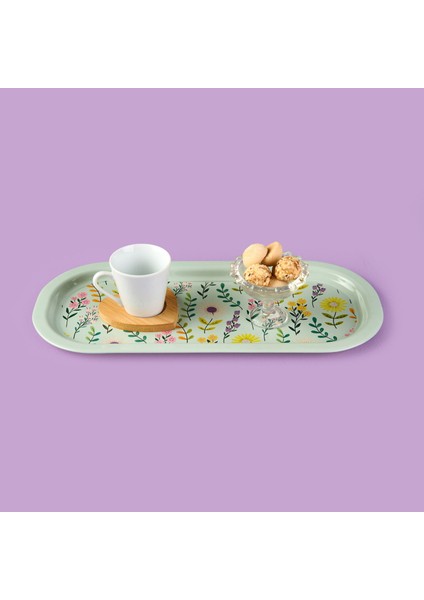 Flowers Sunumluk Tepsi - Renkli - 34,9X15,9 cm fiyatları