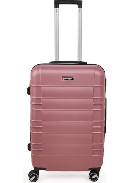 Travel Star Orta Boy Abs Valiz - Gülkurusu - 66X45X26 cm