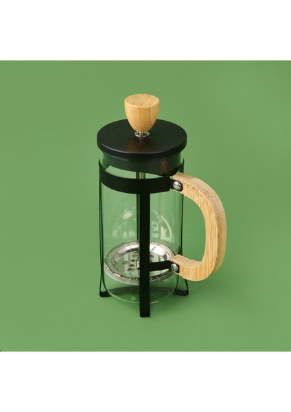 Bambu French Press - Siyah / Açık Kahverengi / Şeffaf - 350 ml modelleri