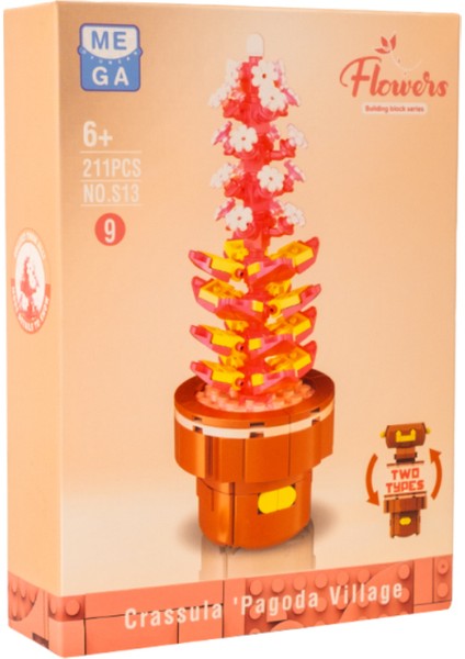 Building Block Flower 200 Parça Sarmaşık ve Arı modelleri