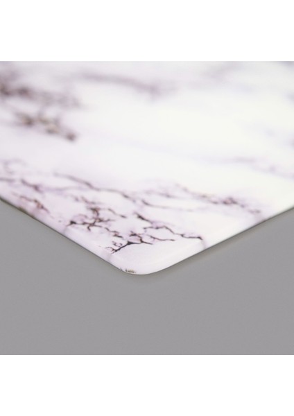 Mermer Desenli Cam Kesme Tahtası - Beyaz - 20X30 cm modelleri