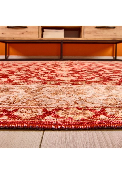 Soft Sultan Afgan Desenli Halı - Kırmızı - 160X230 cm fiyatları