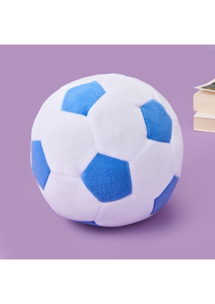 Soft Futbol Topu Figürlü Yastık - Beyaz / Mavi - 30X30 cm fiyatları