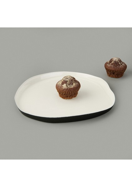 Kitchen Jota 4'lü Pasta Tabağı - Siyah / Beyaz - 21 cm modelleri