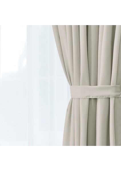 Soft Rista Fon Perde - Taş - 300X270 cm