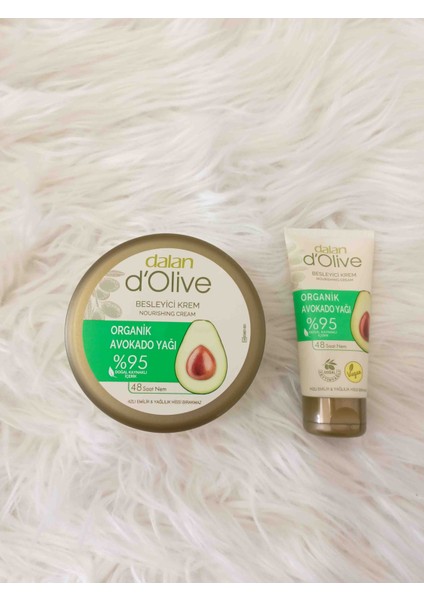 D' Olive Organik Avakado Yağı Kremi 250 ml +60 ml Avakado Yağı Kremi