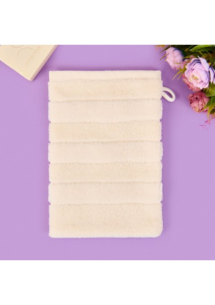 Soft Kadife Kese - Ekru - 30X30 cm