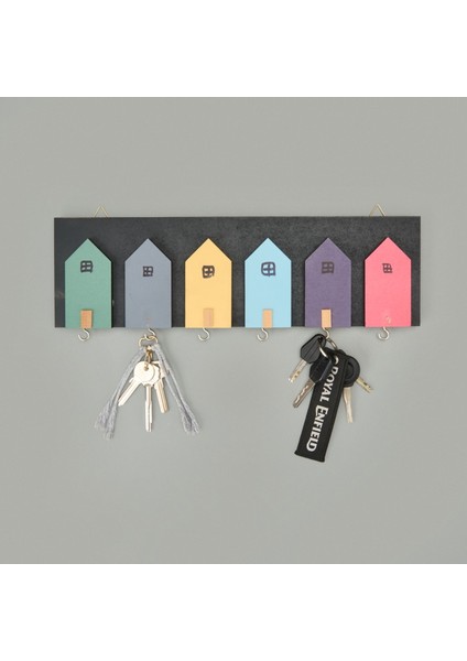 Deco House Duvar Askısı - Renkli - 40X12 cm fiyatları