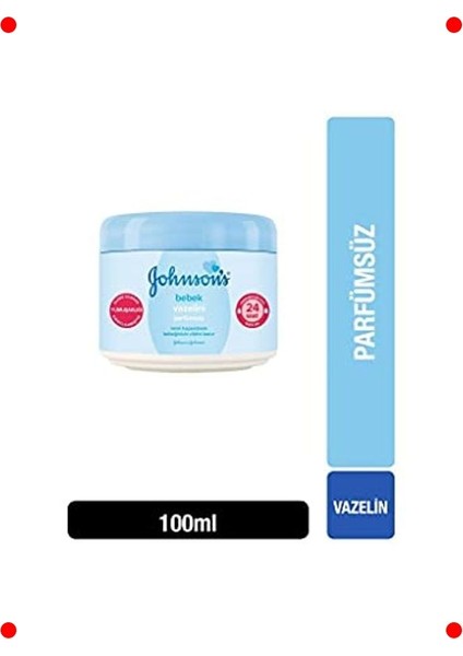 Parfümsüz Hassas Bebek Vazelini 100 ml