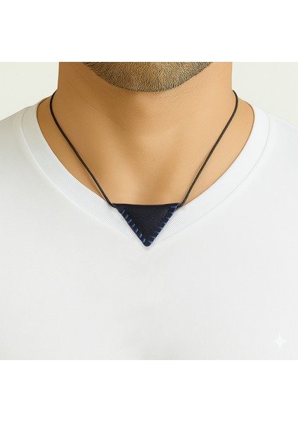 Siyah Ip Zincirli Isme Özel Yazılı Lacivert Gerçek Deriden El Yapımı Erkek Cevşen Kolye indirimleri