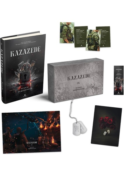 Özel Seri Kazazede 4 Kutu Set Asker Künye Hediyeli-Şevval Demirdöğer