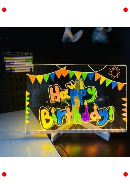 LED Işıklı Yazı ve Çizim Tahtası (20X20 Cm) fırsatları