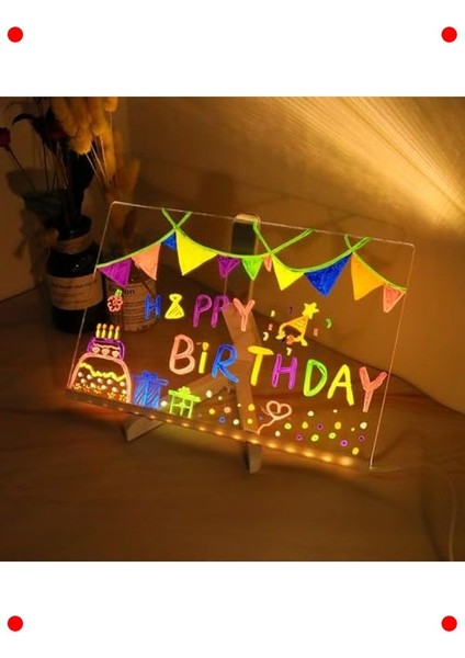 LED Işıklı Yazı ve Çizim Tahtası (20X20 Cm) indirimleri