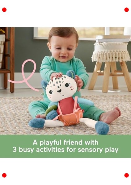 Sevimli Kar Leoparı Bebek Oyuncağı - Duyusal Gelişim modelleri