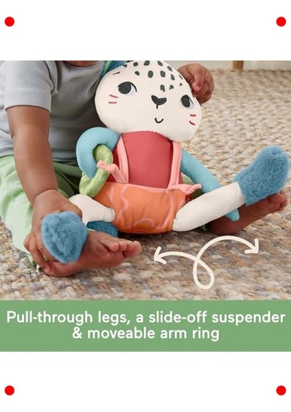 Sevimli Kar Leoparı Bebek Oyuncağı - Duyusal Gelişim fırsatları