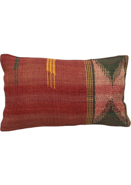 El Dokuma Lumbar Kilim Kırlent Yastık Kılıfı 0275 - Yeni - Çok Renkli