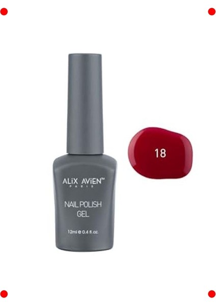 Uv Kalıcı Kan Kırmızı Jel Oje - 12 ml