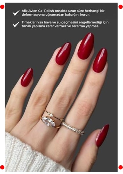 Uv Kalıcı Kan Kırmızı Jel Oje - 12 ml fiyatları