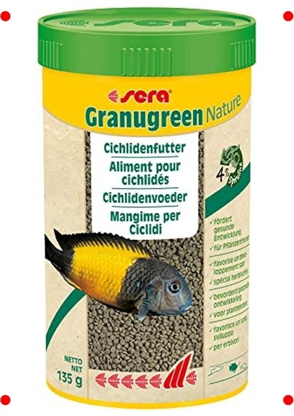 Küçük Otobur Çikletler Için Yeşil Pul Yem 250ML