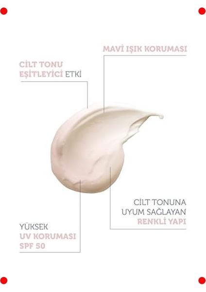 Leke Karşıtı Renkli Güneş Kremi Spf 50 (Seyahat Boy) fırsatları