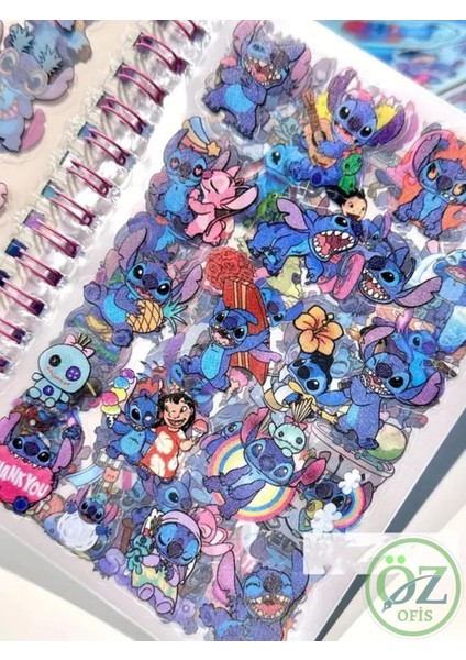 Stitch Sticker Defter 16 Sayfa Sticker 8 Sayfa Not Defteri Anahtarlık Hediyeli fiyatları