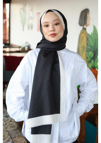 Hint Ipek Premium Lux Original Monogram Şal (Ipek Vual, Özel Seri, Yüksek Kalite, Hafif, Rahat, Şık, Tesettür Giyim, Shawl, Hijab) modelleri