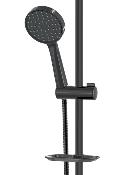 | Valtemo Siyah Yuvarlak Sürgülü Duş Seti fiyatları