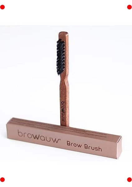 Profesyonel Kaş Şekillendirme Fırçası - Ahşap Saplı