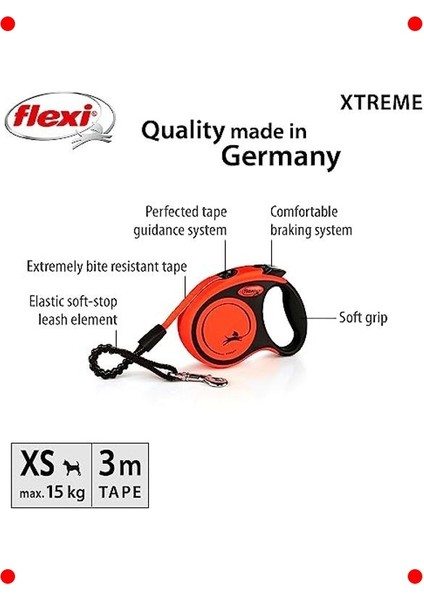 Uzatılabilir Şerit Tasma - Xs Beden (3 Metre) fiyatları