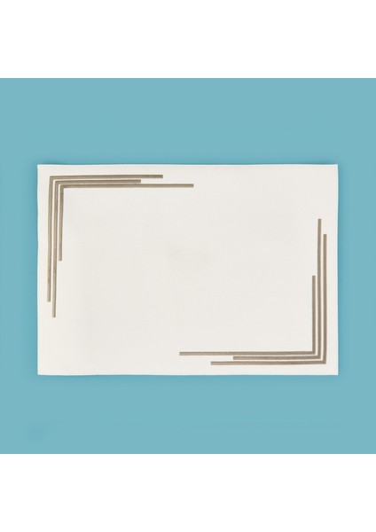 Kitchen Deri Amerikan Servis - Krem - 32X44 cm