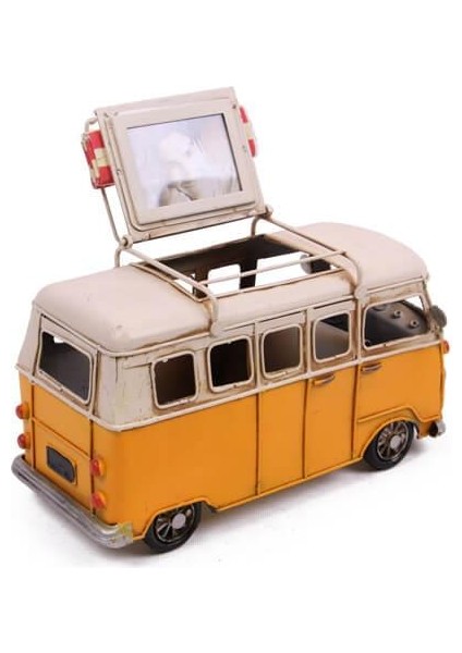 Dekoratif Metal Minibüs Kalemlik Çerçeveli Biblo modelleri