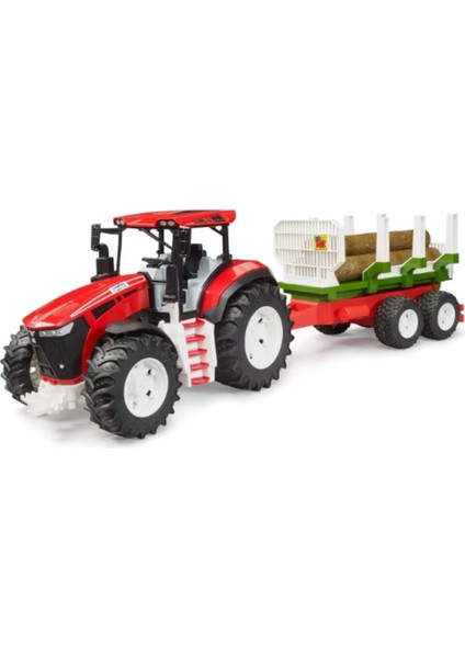 Bruder Kütük Taşıyan Römorklu Traktör 03453