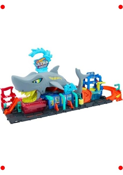 Köpek Balığı Araç Yıkama Oyun Seti - Renk Değiştiren Araç