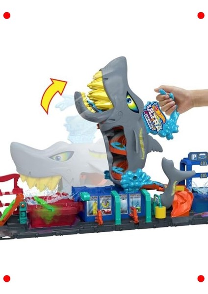 Köpek Balığı Araç Yıkama Oyun Seti - Renk Değiştiren Araç modelleri