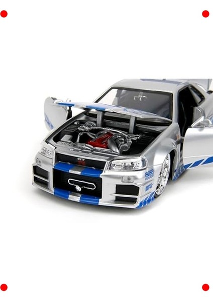 Hızlı ve Öfkeli Nissan Skyline R34 Model Araç 1:24 fırsatları