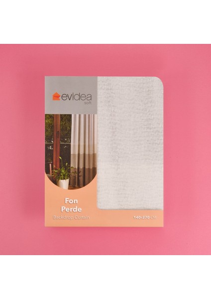 Soft Bej Yoğunluklu Fon Perde - Renkli / Bej - 140X270 cm modelleri