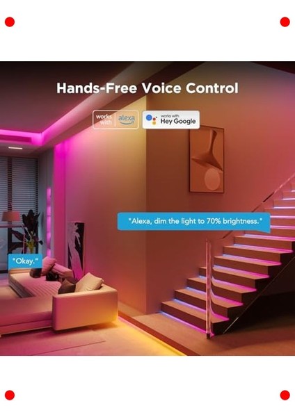 Akıllı Rgbıcw Wi-Fi+Bt LED Şerit Aydınlatma (5m) fırsatları