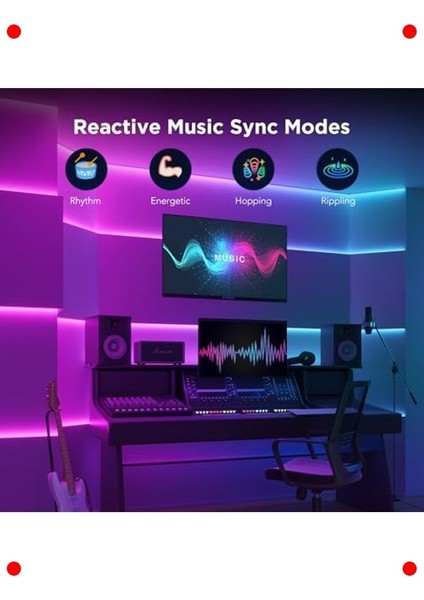 Akıllı Rgbıcw Wi-Fi+Bt LED Şerit Aydınlatma (5m) indirimleri