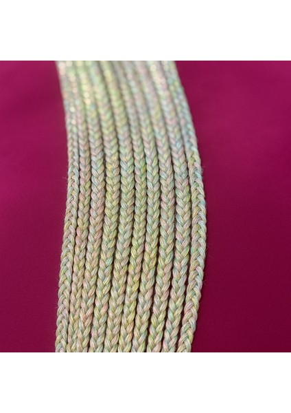 Renkli Yeşil Örgü-Takma Örgü Saç-Kadın Saç Aksesuarı