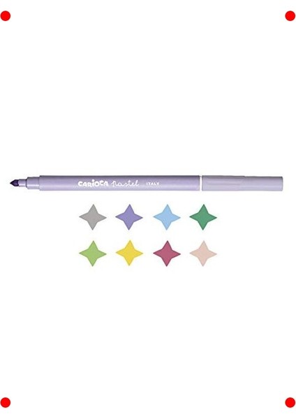 Pastel Süper Yıkanabilir Keçeli Kalem 8'li Set modelleri