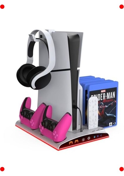 Oyun Konsolu Soğutuculu ve Şarjlı Standı