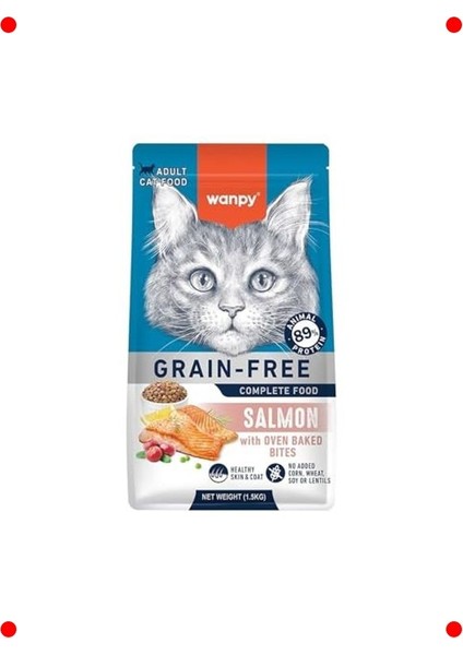 Yetişkin Tahılsız Somonlu Kedi Maması - 1.5 kg