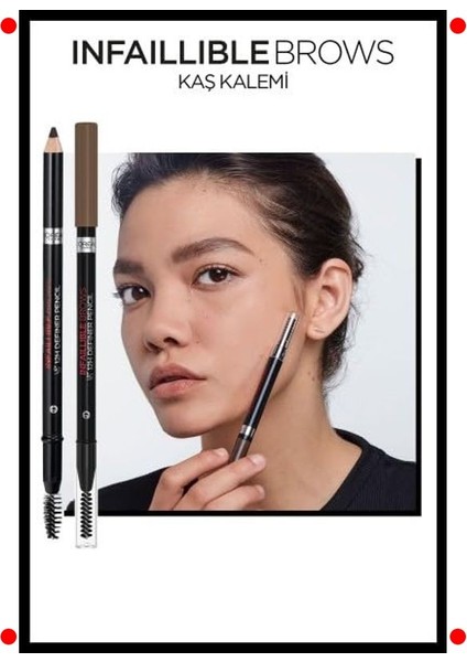 Uzun Süre Kalıcı Kaş Kalemi - Brunette modelleri