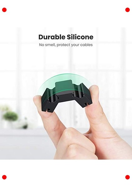 3+1 Kanallı Silikon Kablo Düzenleyici Organizer indirimleri