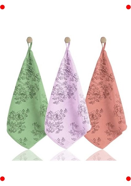 Premium Desenli Kadife Mutfak Bezi, 3'lü Set fiyatları