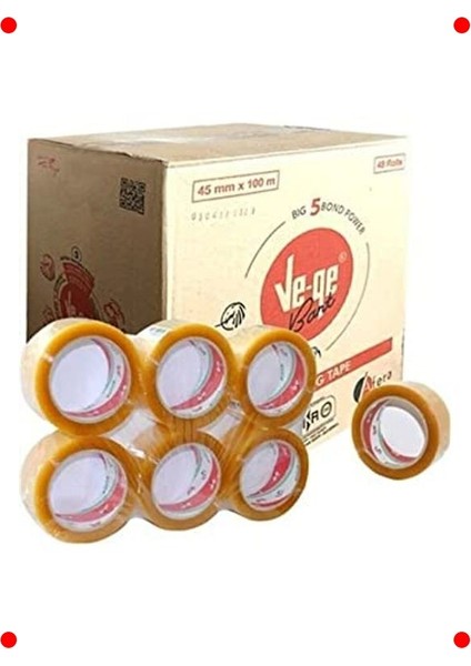 Şeffaf Koli Bandı Seti - Güçlü Yapışkanlı, 10'lu Paket modelleri