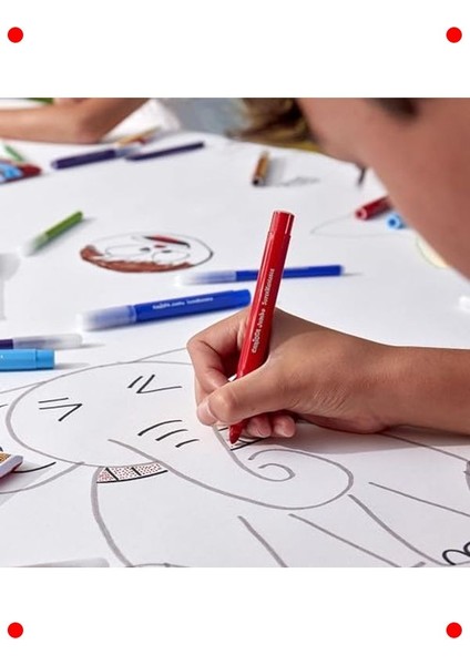 Süper Yıkanabilir Keçeli Kalem Seti - 12'li indirimleri