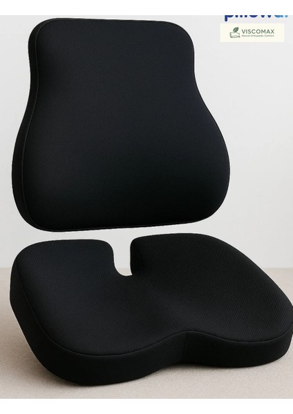 Ofiste ve Arabada Maksimum Konfor Için Visco Destek Bel ve Oturma Minderi modelleri
